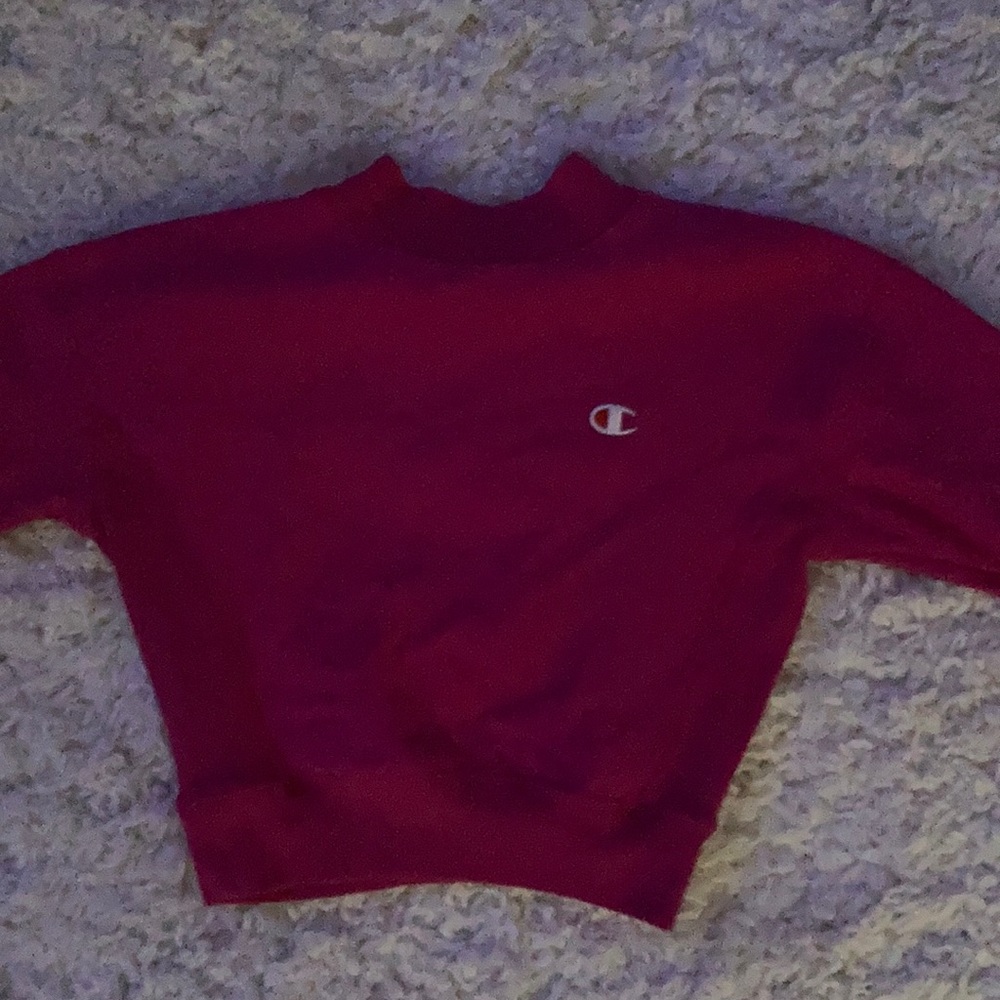 Women’s xs champion pink turtle neck sweatshirt.